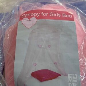 Pink Canopy for Girls Bed by Even Naturals